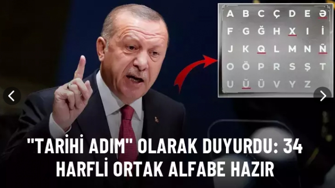 34 harfli ortak alfabe hazır