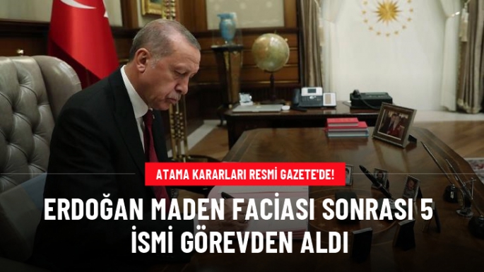 5 Kişiyi Görevden Aldı