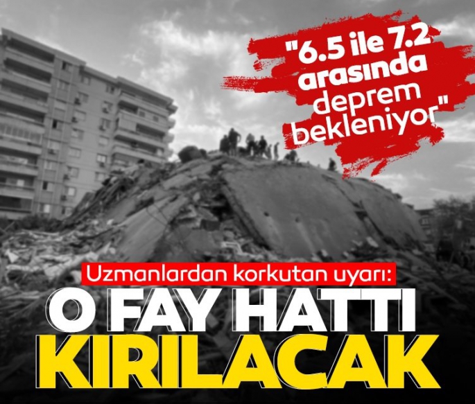 6.5 ile 7.2 arasında deprem bekleniyor!