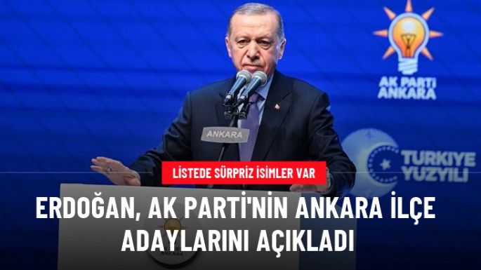 AK Parti Ankara ilçe adaylarını açıkladı!