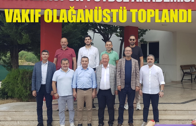 ANTALYASPOR VAKFI OLAĞANÜSTÜ GENEL KURULU VAKIF TESİSLERİNDE YAPILDI