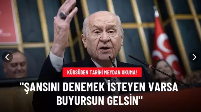 Bahçeli, İsrail'e meydan okudu