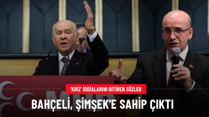 Bahçeli, Mehmet Şimşek'e sahip çıktı