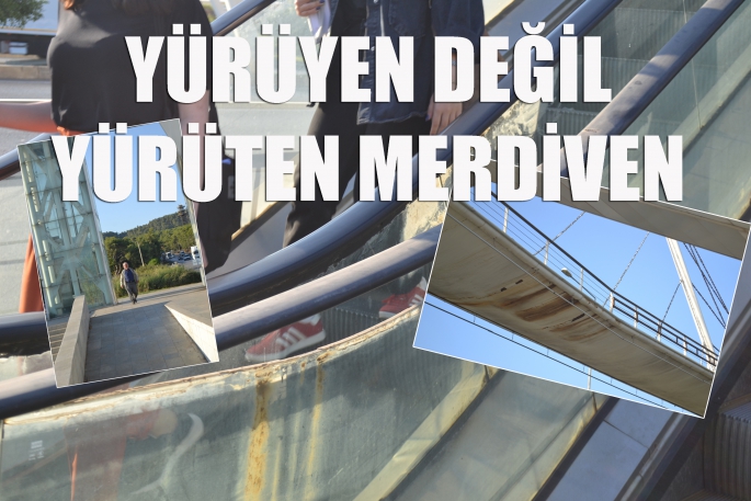 Bakımsızlıktan çürüyen merdiven