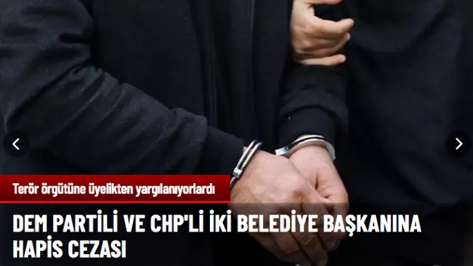 Belediye başkanlarına hapis cezası