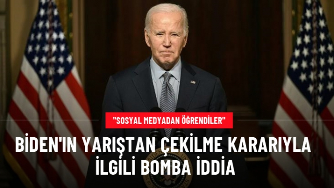 Biden'ın çekilme kararıyla ilgili bomba iddia