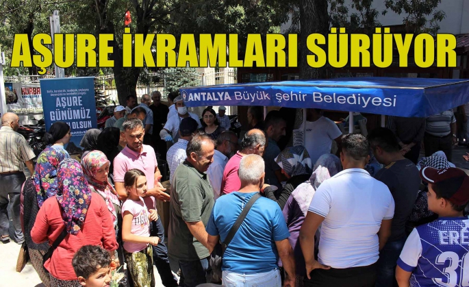  Büyükşehir Belediyesi’nin  aşure ikramları sürüyor