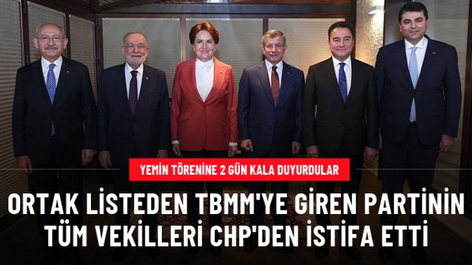 CHP'den istifa ettiler