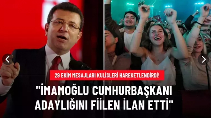 Cumhurbaşkanı adaylığını fiilen ilan etti