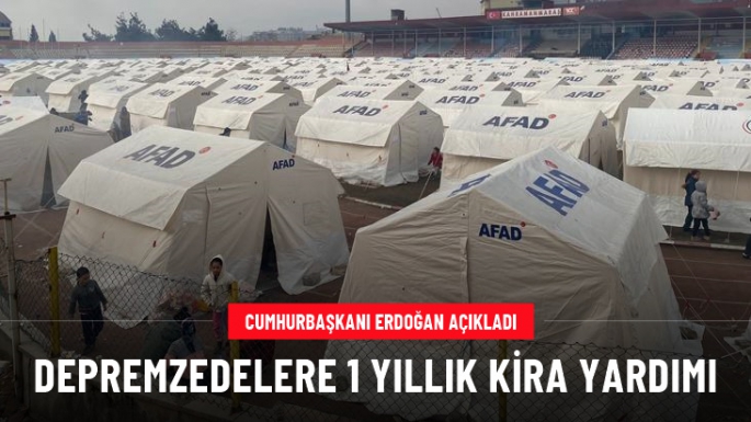 Depremzedelere 1 yıllık kira yardımı