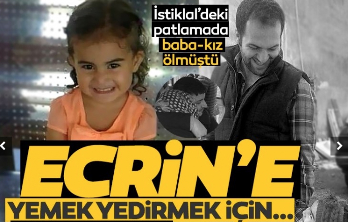 Ecrin'e yemek yedirmek için yer ararken…