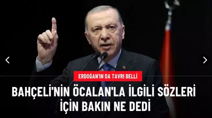 Erdoğan'dan Bahçeli'nin çağrısına destek