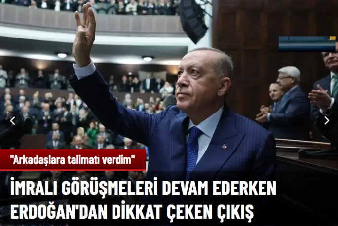 Erdoğan'dan dikkat çeken çıkış