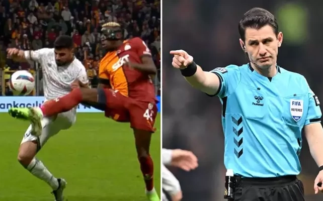 Galatasaray'ın penaltısında VAR ile ne konuştu?