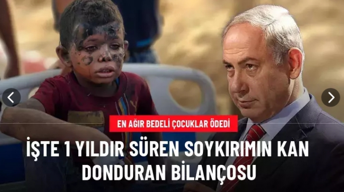 Gazze'de 1 yıldır süren soykırımın çok ağır bilançosu