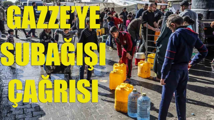 Gazze’ye su bağışı çağrısı