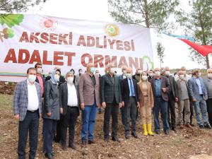 Aksekide Adliye Ormanı oluşturuldu