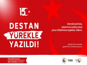 Başkan Çandırdan 15 Temmuz Mesajı