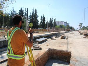 Büyükşehir 3.Etap Raylı Sistemde Hız Kesmiyor