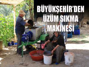  Büyükşehirden üzüm sıkma makinesi 