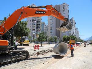 Büyükşehirden yağmur suyu hattı 