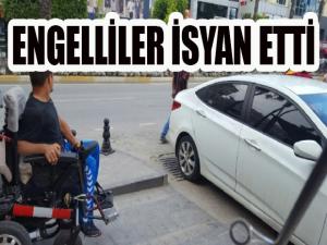 Engelliler isyan etti