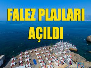 Falez plajları açıldı