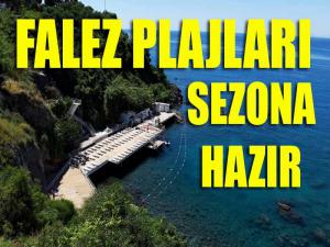 Falez plajları sezona hazır