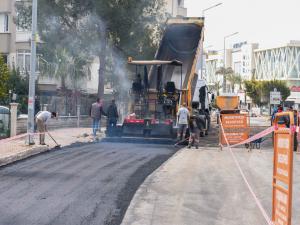 Fener Caddesinde Sıcak Asfalt Çalışması