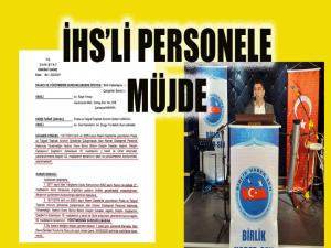 İHSli Personele Müjde