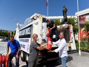 Muratpaşadan Tuncelide Yangınla Mücadeleye Destek