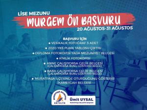 MURGEMe Ön Başvuru Sürüyor