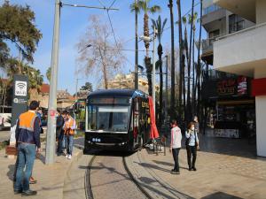 Nostaljik Tramvay hattında elektrikli otobüsler 