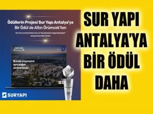 Sur Yapı Antalya'ya Bir Ödül Daha