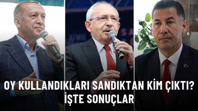  Erdoğan, Kılıçdaroğlu ve Oğan'ın oy kullandığı sandıktan kim çıktı?