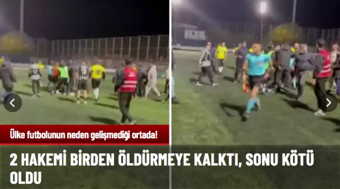 Hakeme saldıran futbolcu tutuklandı