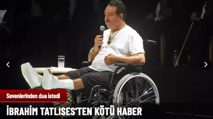 İbrahim Tatlıses'ten kötü haber!