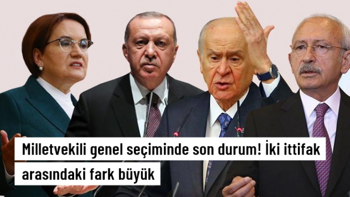 İşte ittifakların oy oranları