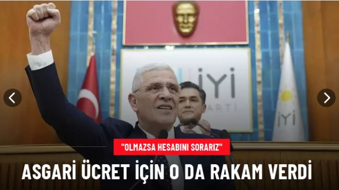 İYİ Parti de asgari ücret için rakam verdi