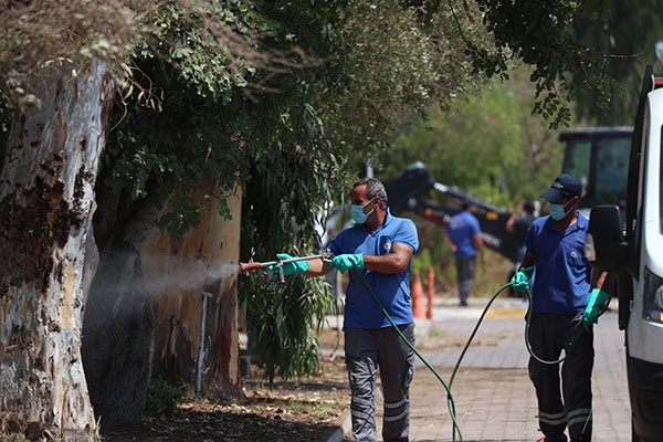 Karavan park yerleri tertemiz oldu