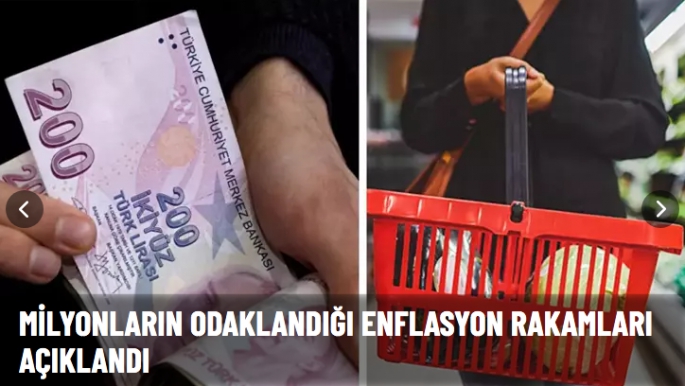 Kasım ayı enflasyon rakamları açıklandı