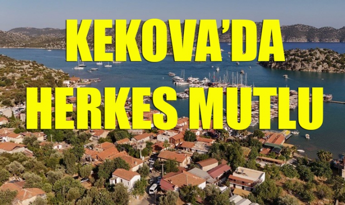 Kekova’da herkes mutlu