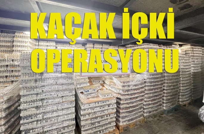 Kemer'de Kaçak İçki Operasyonu