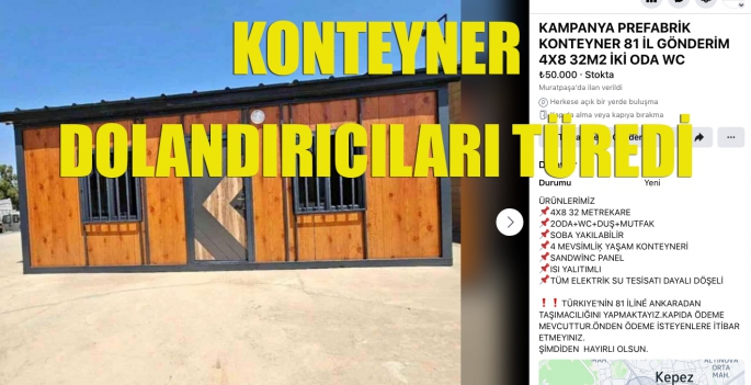 Konteyner dolandırıcıları türedi