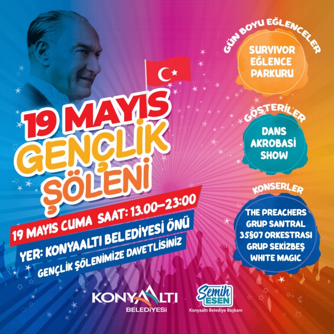 Konyaaltı ‘Gençlik Şöleni’ne hazır 