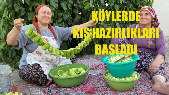 Köylerinde kış hazırlıkları başladı