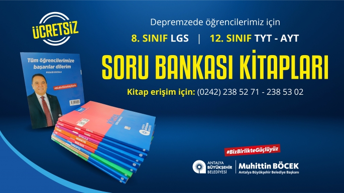 LGS ve YKS sınavına girecek gençlere ücretsiz kitap 