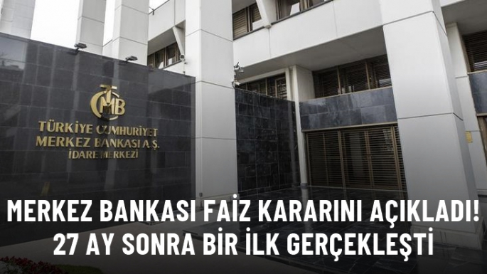 Merkez Bankası faiz oranını yüzde 8,5'ten yüzde 15'e yükseltti