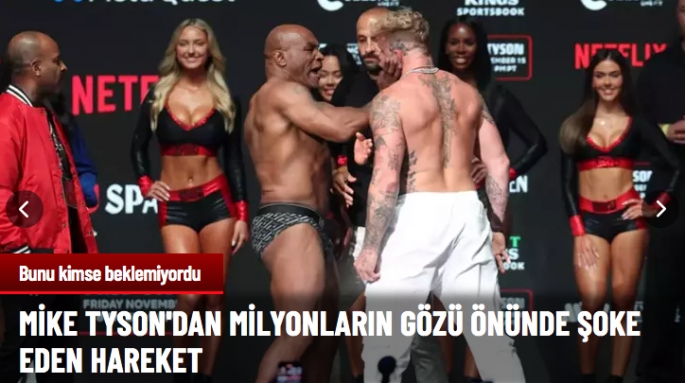 Mike Tyson, Jake Paul'a tokat attı