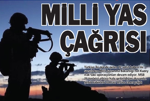 MİLLİ YAS ÇAĞRISI